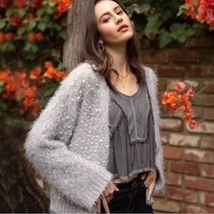 NWOT POL Embellished Cardigan